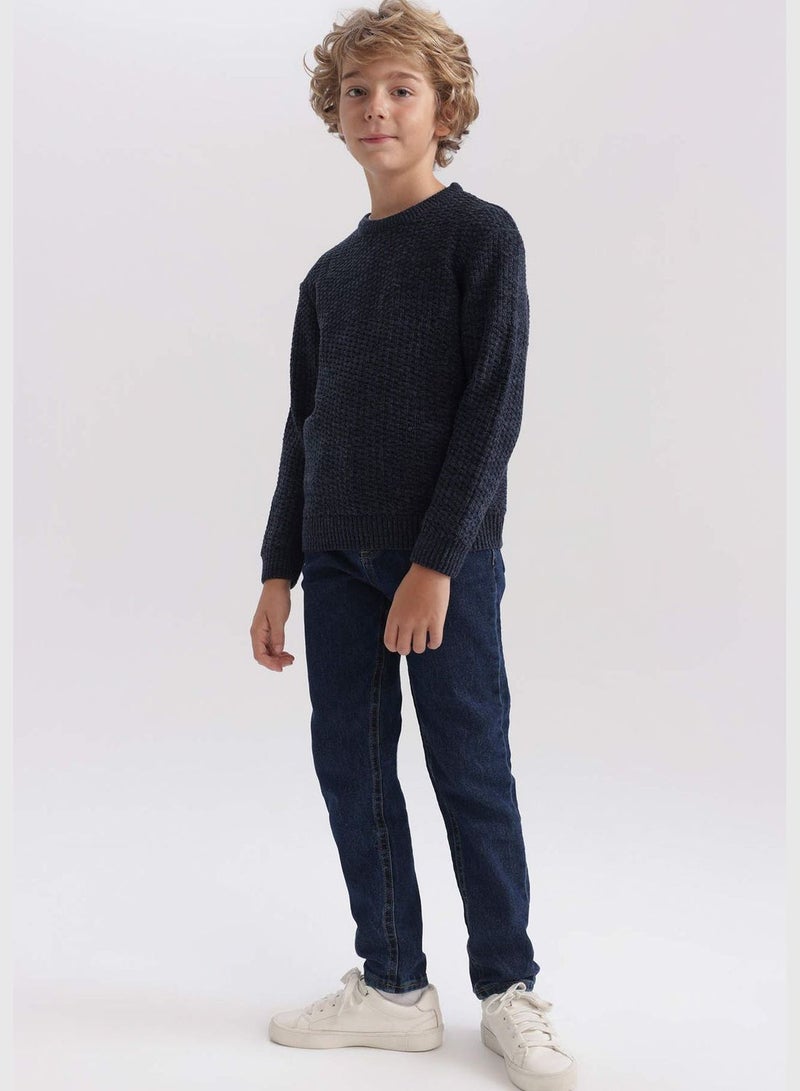 Boy Crew Neck Long Sleeve Tricot Pullover