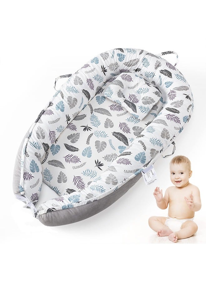 Baby Lounger And Share a Sleeping Baby Cradle Foldable 100% Cotton Portable Pressure Protection Crib Can Be Used For Bedroom Travel Camping