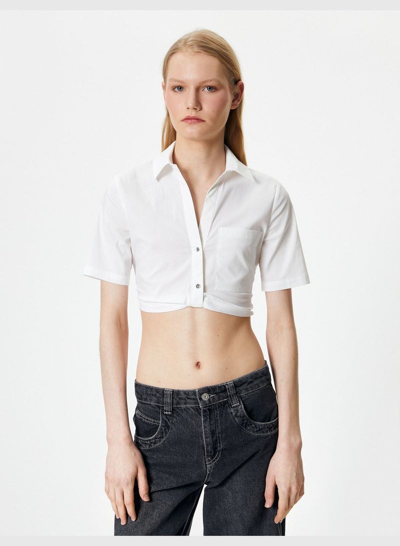 Short Sleeve Crop Shirt