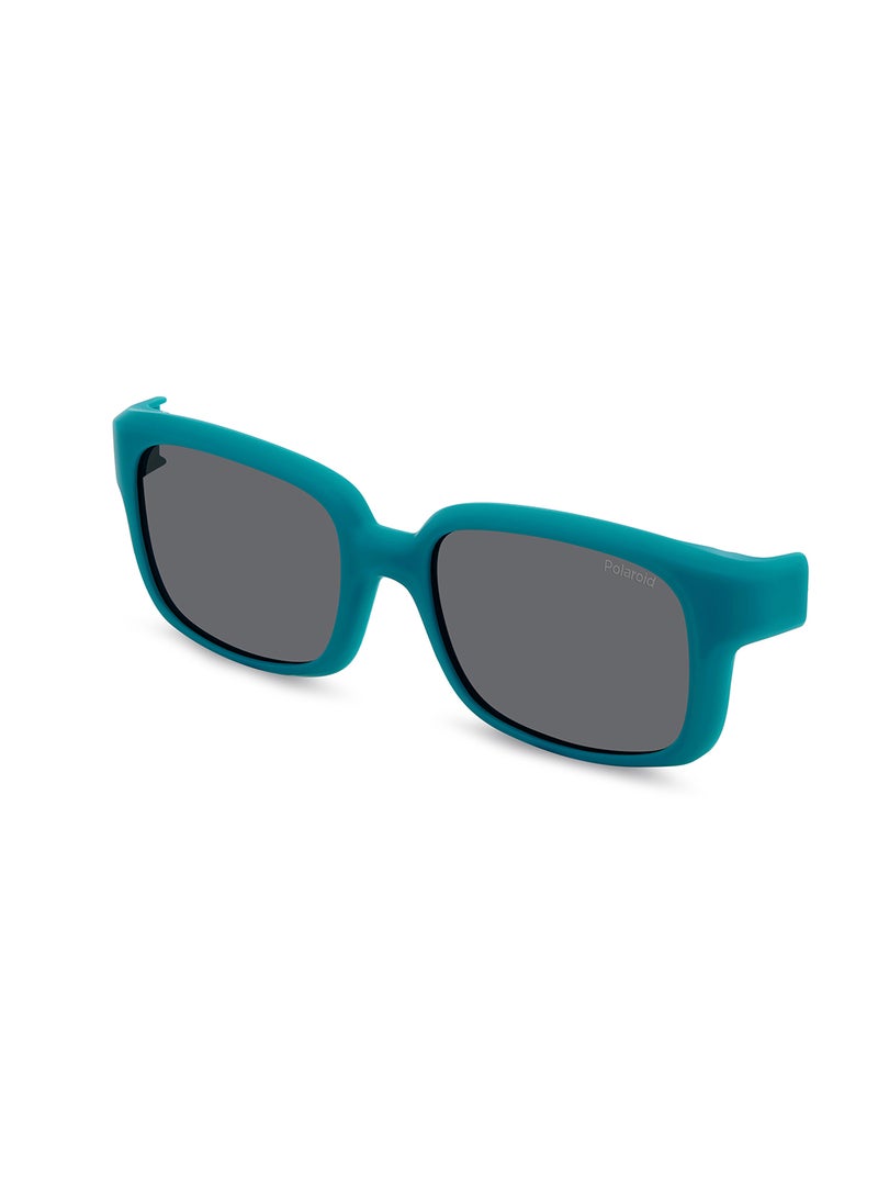 Kids Unisex Polarized Rectangular Sunglasses - Pld K005 Cl-On Green Millimeter - Lens Size: 45 Mm