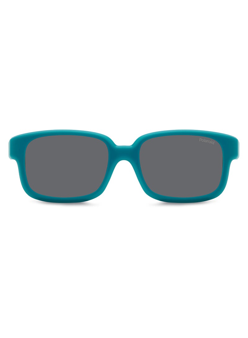 Kids Unisex Polarized Rectangular Sunglasses - Pld K005 Cl-On Green Millimeter - Lens Size: 45 Mm