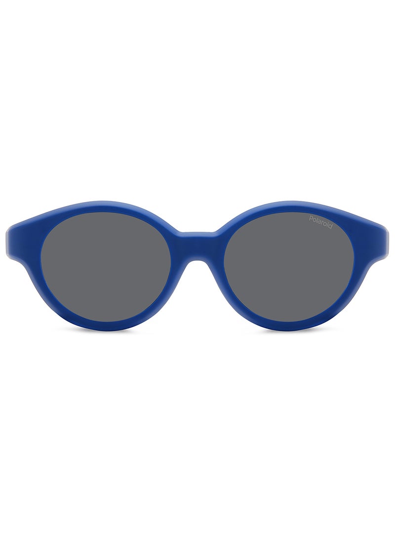 Kids Unisex Polarized Round Sunglasses - Pld K007 Cl-On Blue Millimeter - Lens Size: 43 Mm