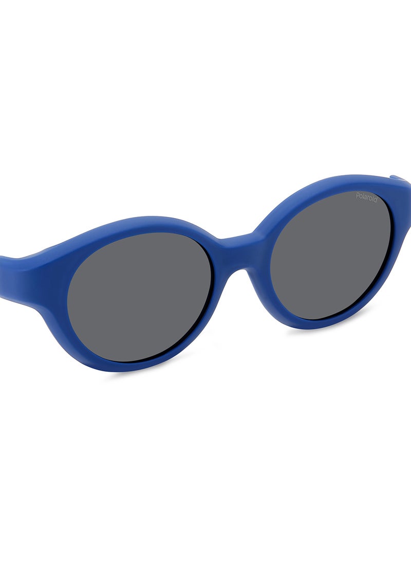 Kids Unisex Polarized Round Sunglasses - Pld K007 Cl-On Blue Millimeter - Lens Size: 43 Mm