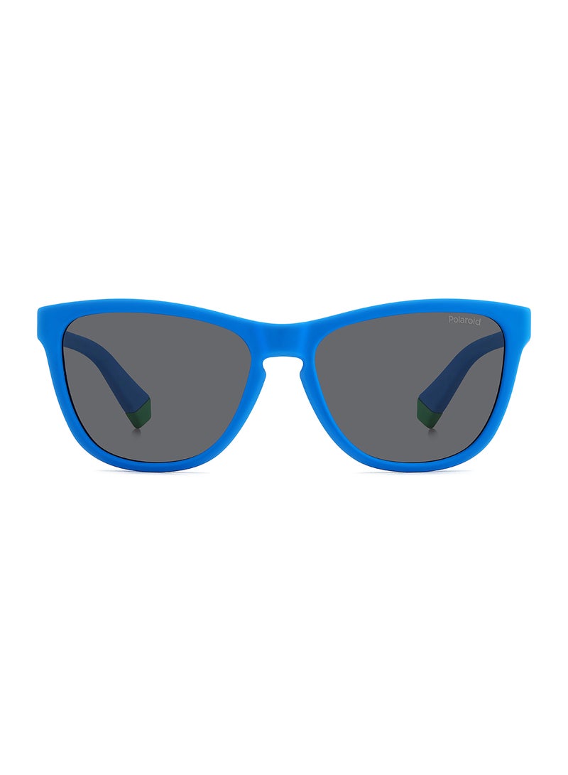 Kids Unisex Polarized Rectangular Sunglasses - Pld 8056/S Blue Millimeter - Lens Size: 49 Mm