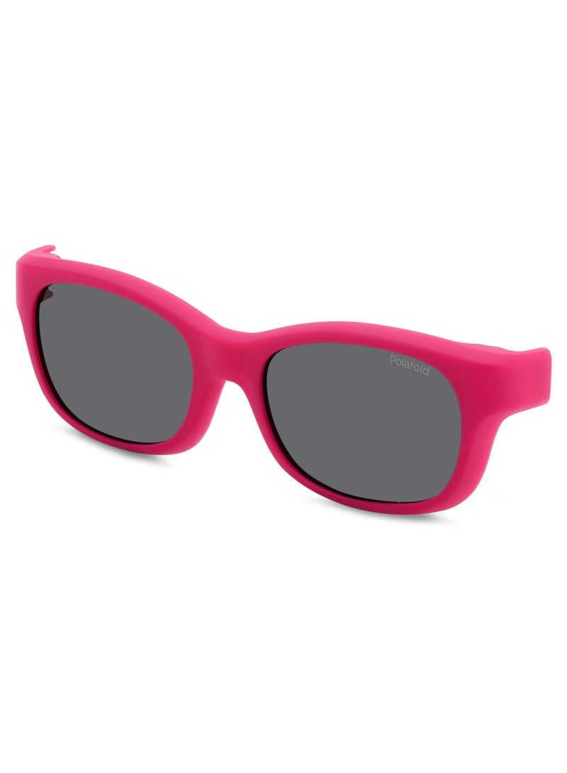 Kids Unisex Polarized Rectangular Sunglasses - Pld K006 Cl-On Pink Millimeter - Lens Size: 45 Mm