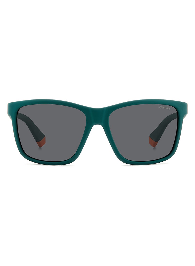 Kids Unisex Polarized Rectangular Sunglasses - Pld 8057/S Green Millimeter - Lens Size: 50 Mm