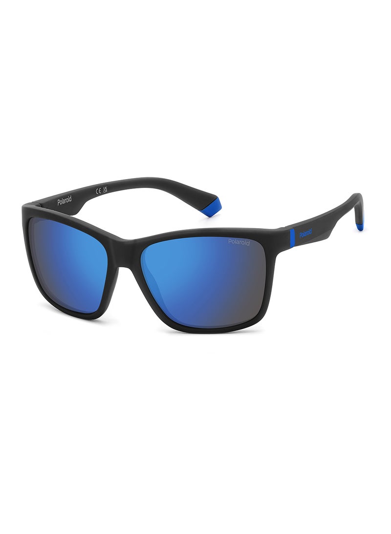 Kids Unisex Polarized Rectangular Sunglasses - Pld 8057/S Black Millimeter - Lens Size: 50 Mm