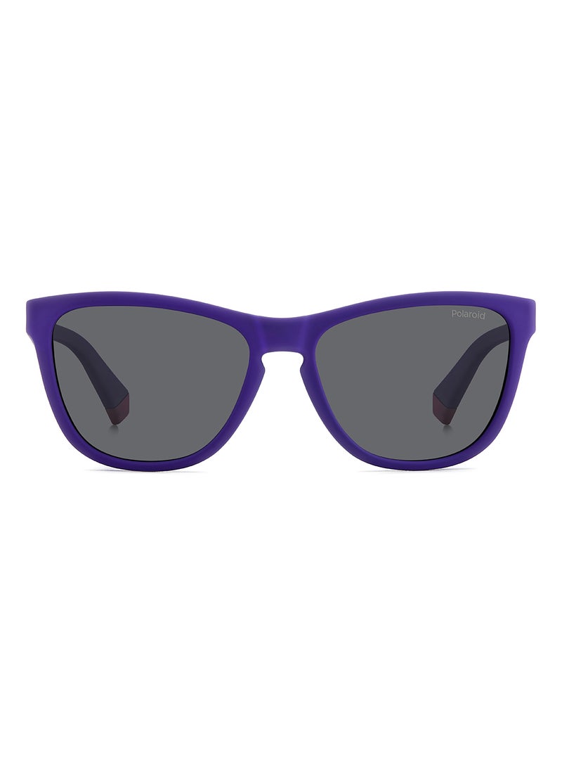 Kids Unisex Polarized Rectangular Sunglasses - Pld 8056/S Violet Millimeter - Lens Size: 49 Mm