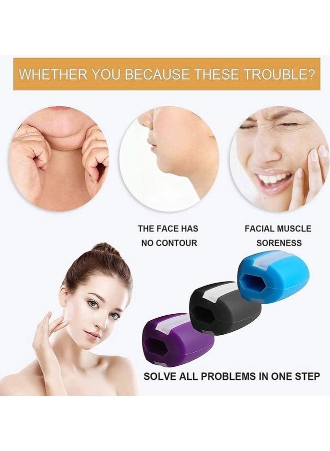 3-Piece Face Jawline Exercise Fitness Balls