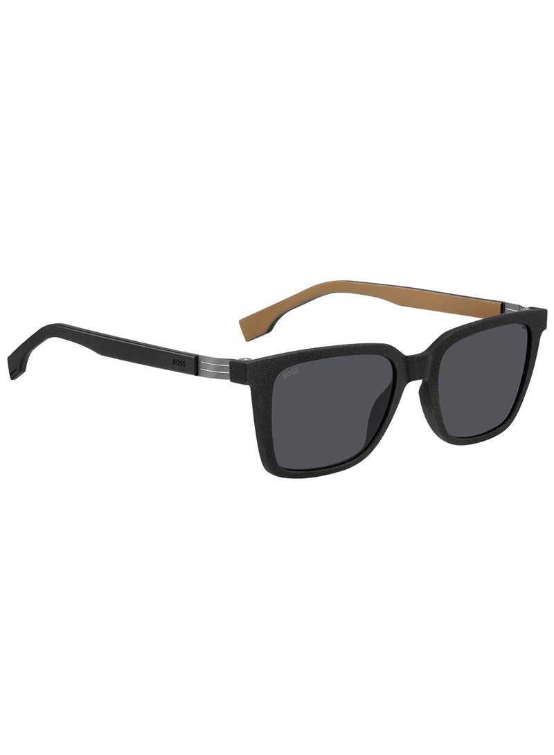 Men's UV Protection Rectangular Sunglasses - Boss 1574/S Black Millimeter - Lens Size: 53 Mm
