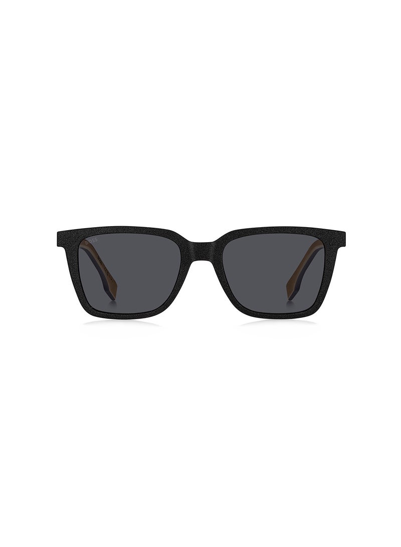 Men's UV Protection Rectangular Sunglasses - Boss 1574/S Black Millimeter - Lens Size: 53 Mm