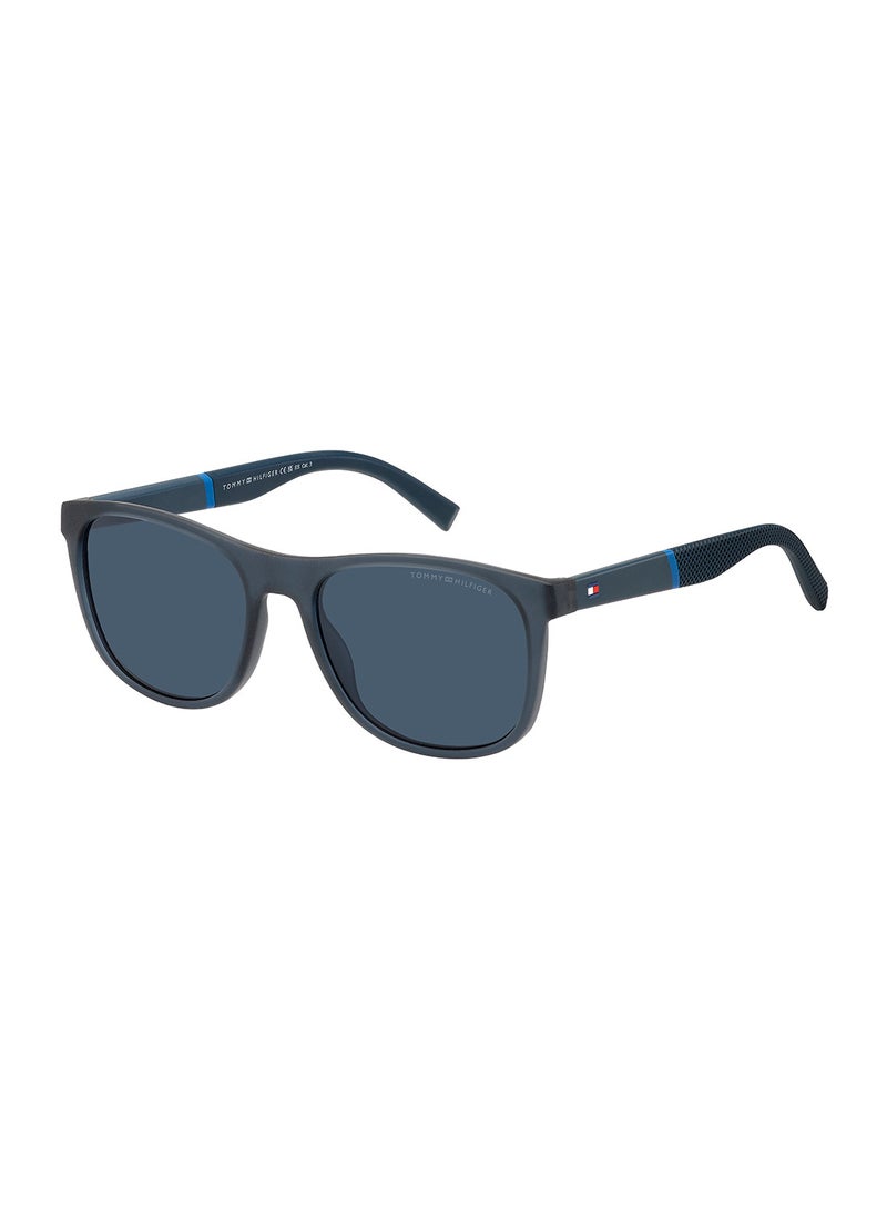 Men's UV Protection Rectangular Sunglasses - Th 2042/S Blue Millimeter - Lens Size: 54 Mm