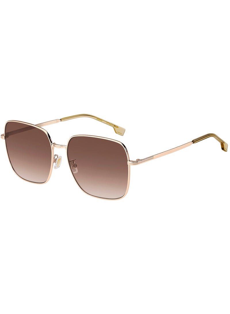 Unisex UV Protection Square Sunglasses - Boss 1613/F/Sk Gold Millimeter - Lens Size: 59 Mm
