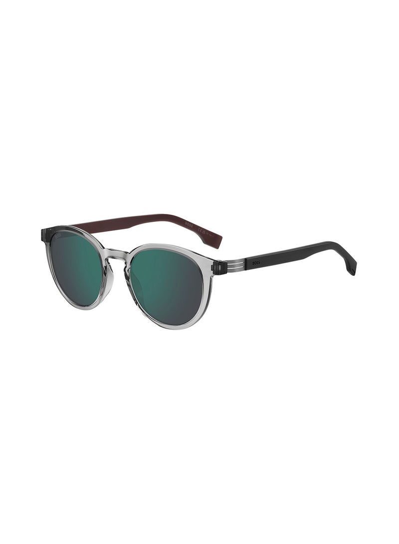 Men's UV Protection Oval Sunglasses - Boss 1575/S Grey Millimeter - Lens Size: 51 Mm