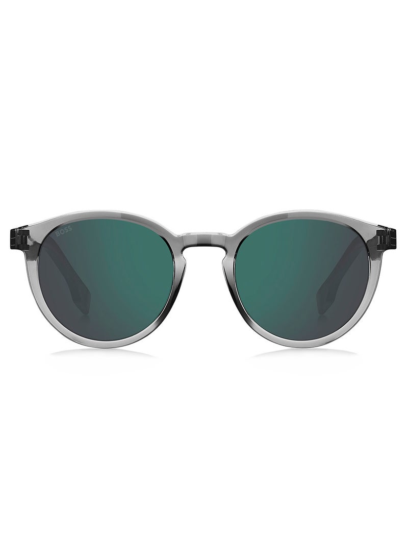 Men's UV Protection Oval Sunglasses - Boss 1575/S Grey Millimeter - Lens Size: 51 Mm