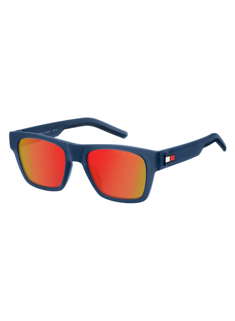 Men's UV Protection Rectangular Sunglasses - Th 1975/S Blue Millimeter - Lens Size: 51 Mm