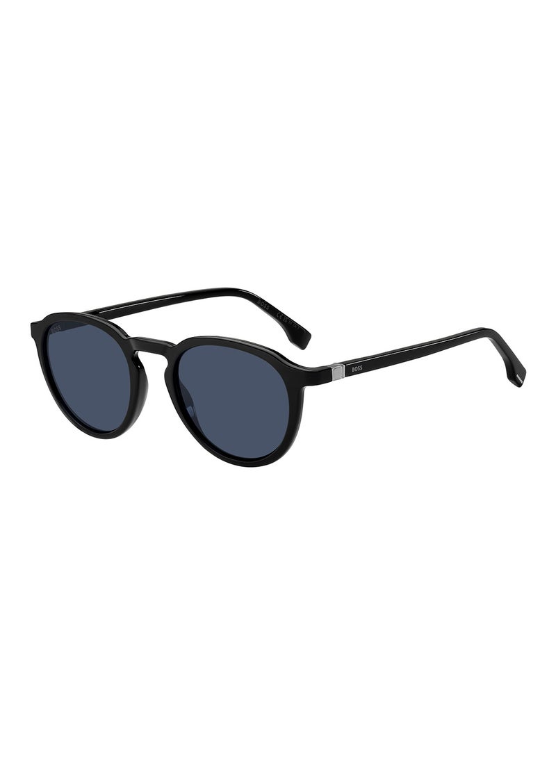 Men's UV Protection Oval Sunglasses - Boss 1491/S Black Millimeter - Lens Size: 51 Mm