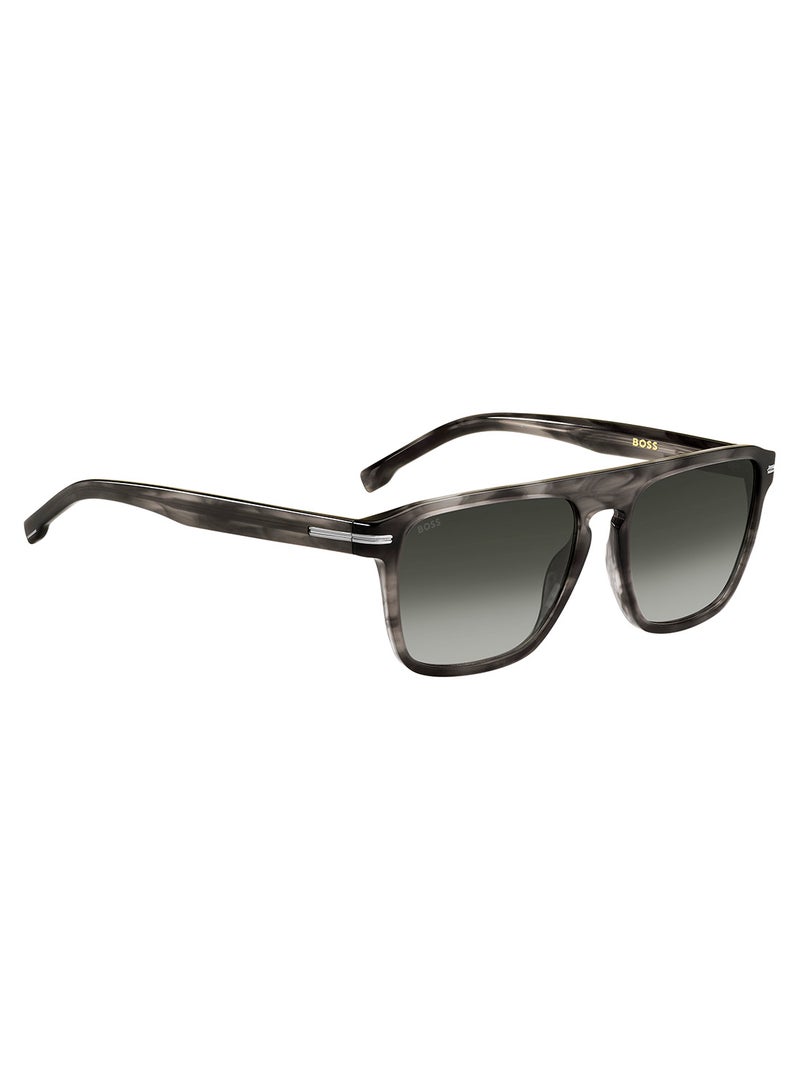 Men's UV Protection Rectangular Sunglasses - Boss 1599/S Horn Millimeter - Lens Size: 56 Mm