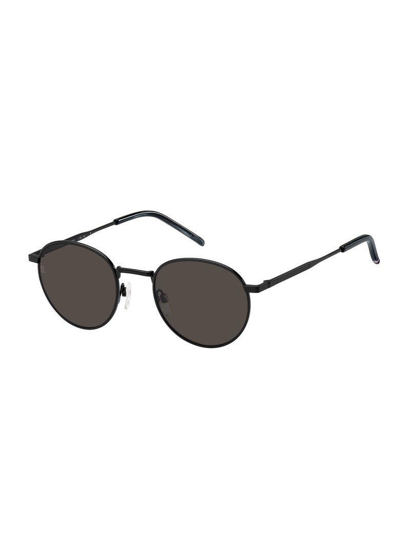 Men's UV Protection Oval Sunglasses - Th 1973/S Black Millimeter - Lens Size: 50 Mm