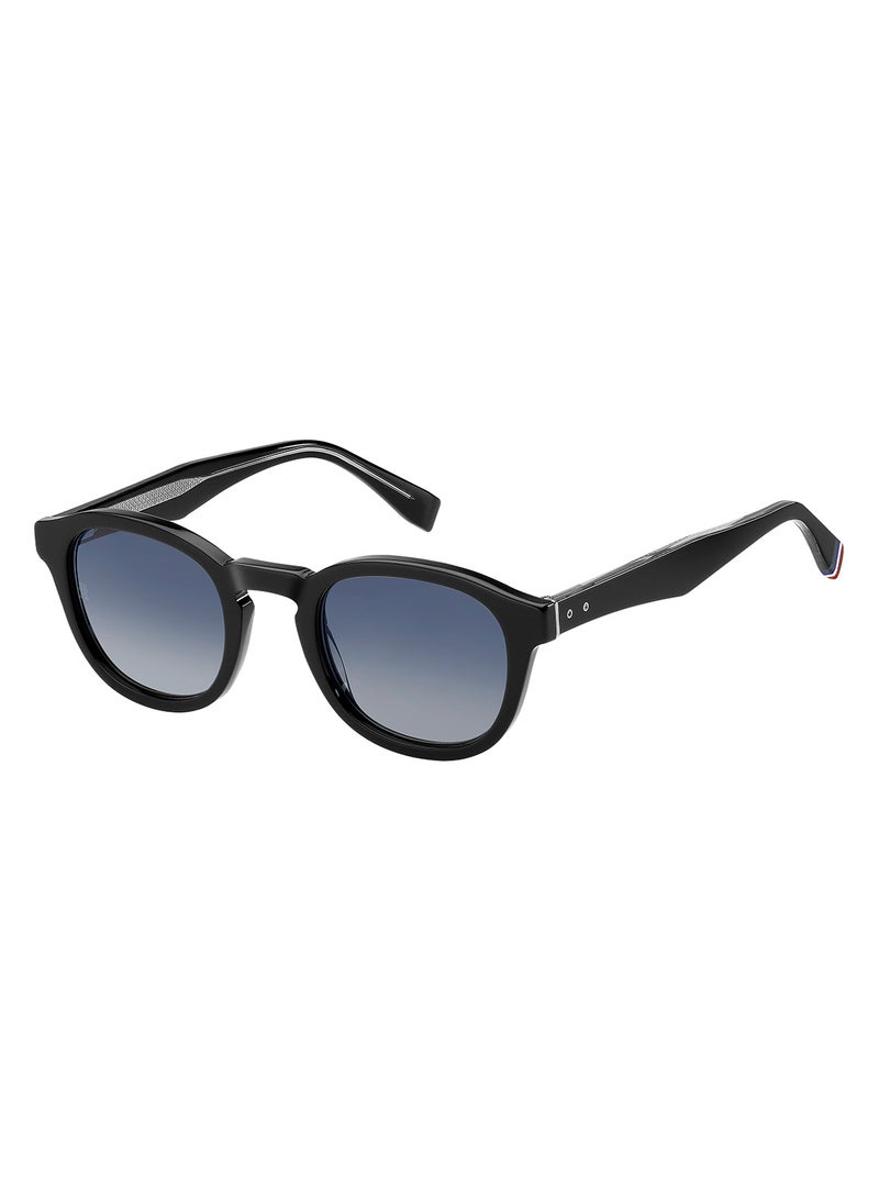 Men's UV Protection Oval Sunglasses - Th 2031/S Black Millimeter - Lens Size: 49 Mm