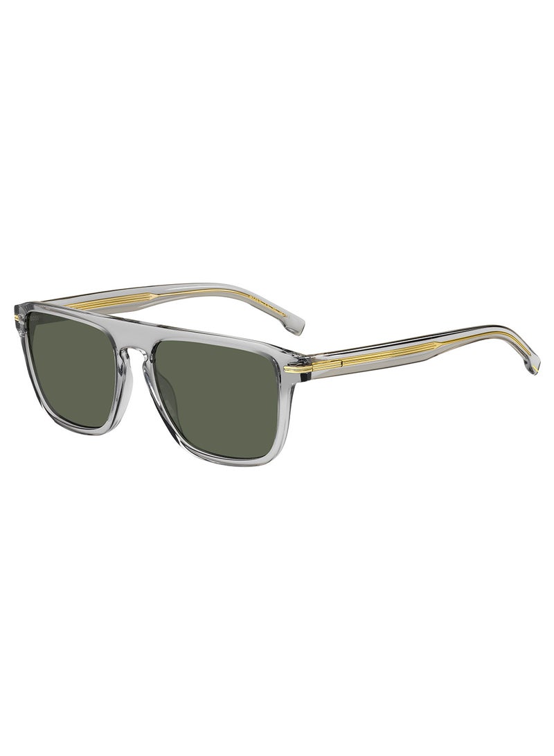 Men's UV Protection Rectangular Sunglasses - Boss 1599/S Grey Millimeter - Lens Size: 56 Mm
