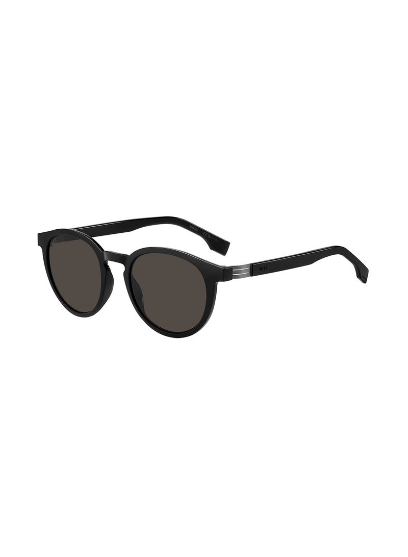 Men's UV Protection Oval Sunglasses - Boss 1575/S Black Millimeter - Lens Size: 51 Mm