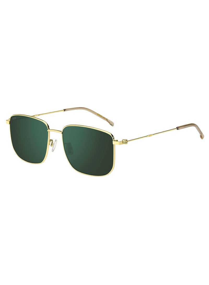 Men's UV Protection Rectangular Sunglasses - Boss 1619/F/S Gold Millimeter - Lens Size: 58 Mm