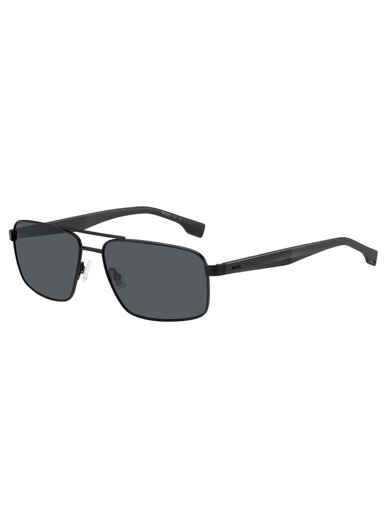 Men's UV Protection Navigator Sunglasses - Boss 1580/S Black Millimeter - Lens Size: 59 Mm