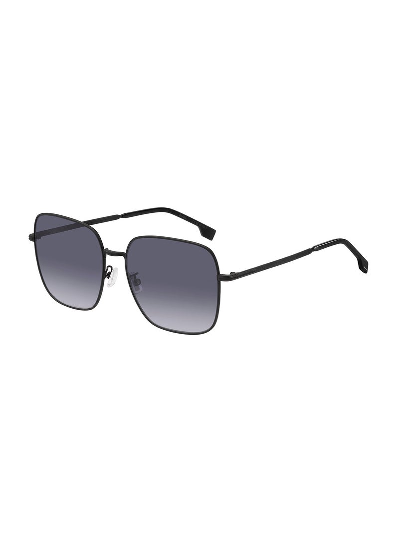 Unisex UV Protection Square Sunglasses - Boss 1613/F/Sk Black Millimeter - Lens Size: 59 Mm