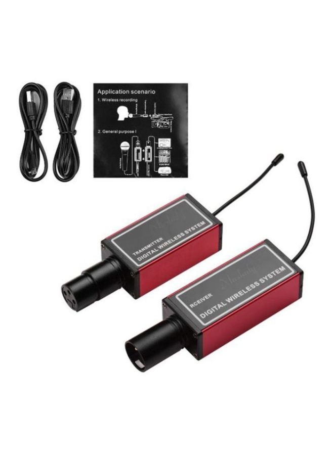 Professional Wireless Microphone System With Build-In Battery I6055R Red/Black