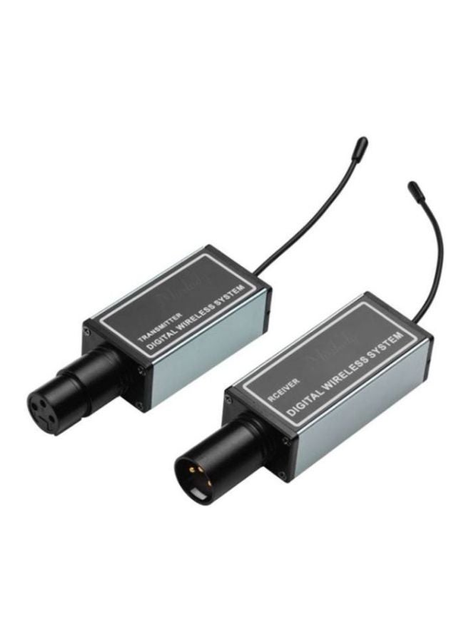 Transmitter and Receiver Wireless Microphone System With Build-In Battery I6055CH Grey/Black