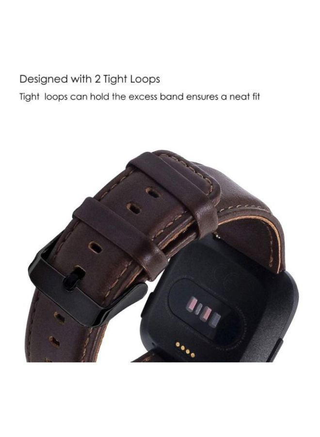 Replacement Band For Fitbit Versa Dark Brown