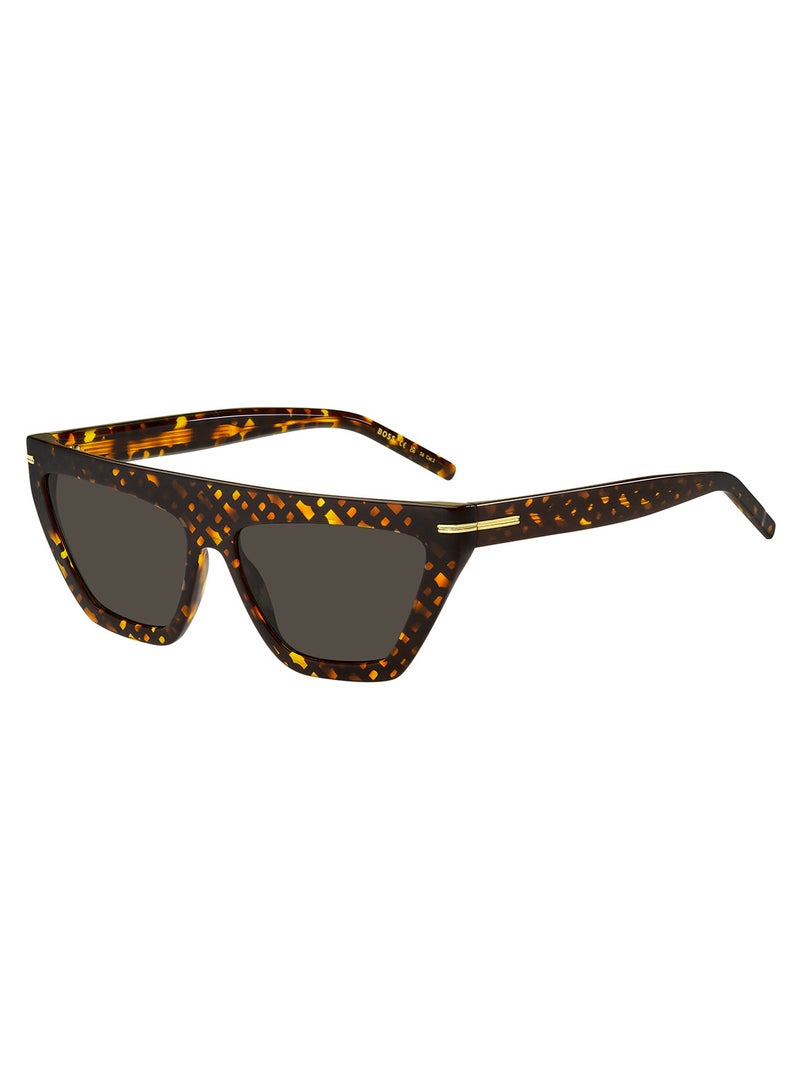 Women's UV Protection Rectangular Sunglasses - Boss 1609/S Grey Millimeter - Lens Size: 58 Mm