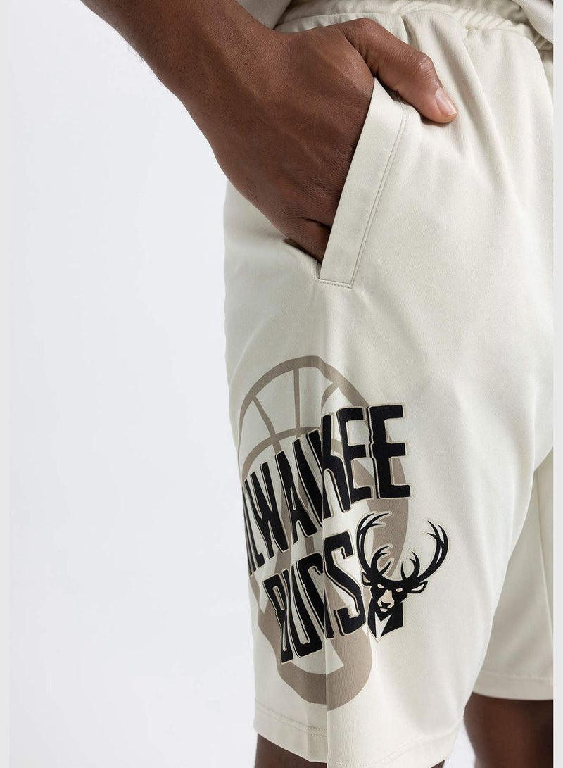 Man NBA Milwaukee Bucks Licenced Knitted Short