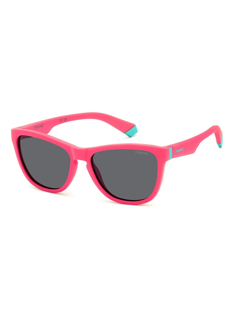 Kids Unisex Polarized Rectangular Sunglasses - Pld 8056/S Pink Millimeter - Lens Size: 49 Mm