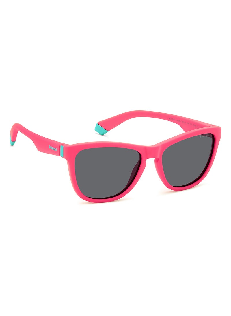 Kids Unisex Polarized Rectangular Sunglasses - Pld 8056/S Pink Millimeter - Lens Size: 49 Mm