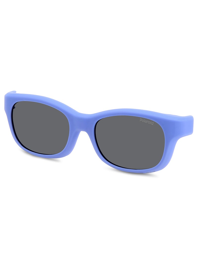 Kids Unisex Polarized Rectangular Sunglasses - Pld K006 Cl-On Violet Millimeter - Lens Size: 45 Mm