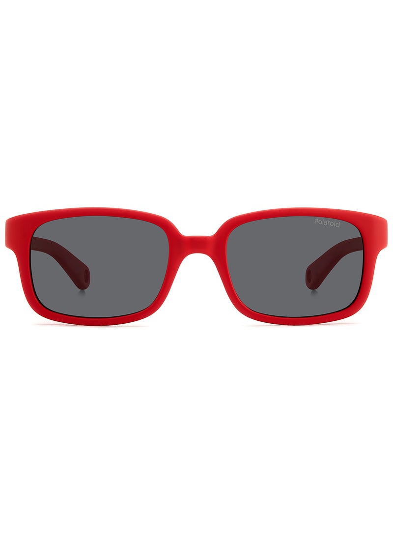 Kids Unisex Polarized Rectangular Sunglasses - Pld K008/S Red Millimeter - Lens Size: 44 Mm