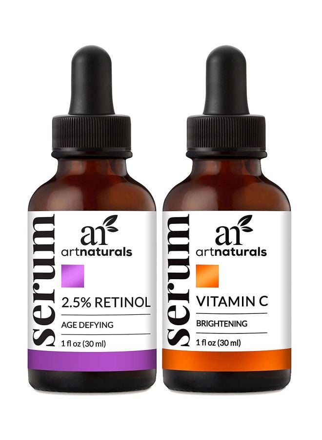 2-Piece Organic Vitamin C And Retinol Serum Set 60ml