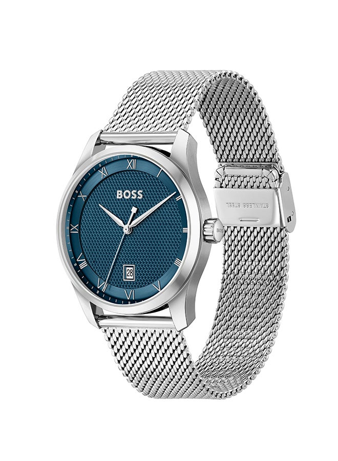 Men's Analog Round Shape Stainless Steel Wrist Watch 1514115 - 41 Mm