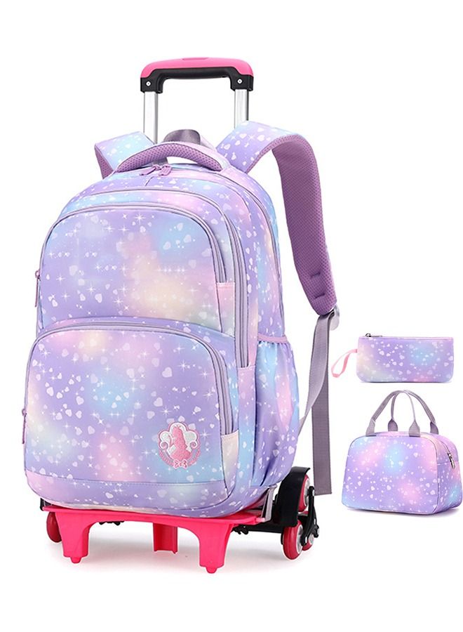Student Backpacks Kids' Luggage Wheeled Bags Kids Trolley School Bags Rolling Suitcase Durable Bookbag for Boys Girls