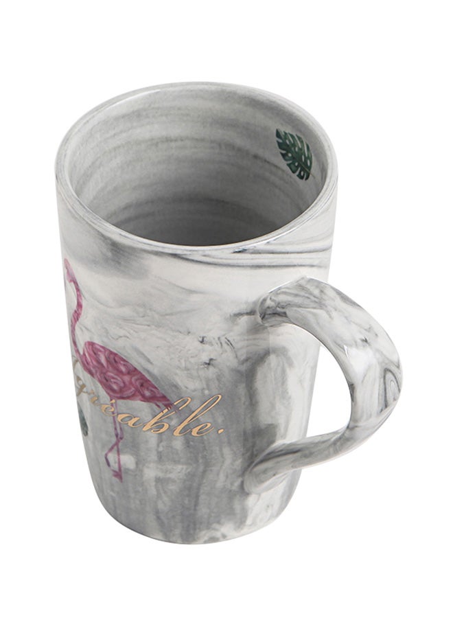 Ceramic Cup Grey 7.9x12.3cm