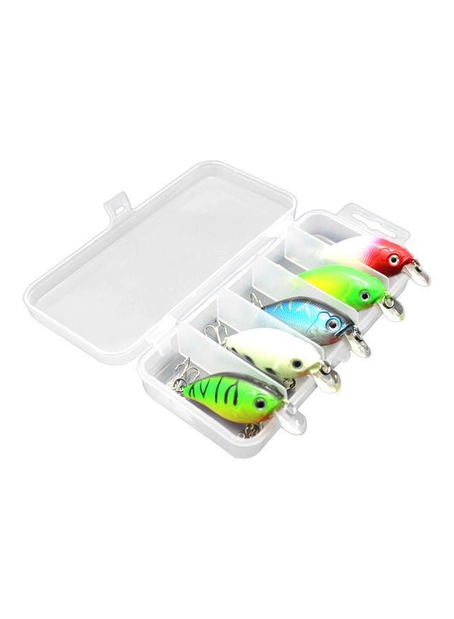 5-Piece Fishing Lures in Storage Box