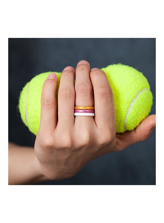 1Pc Unisex Sports Fitness Gym Silicone Ring Band Wedding Couples Promise Gift 20*10*20cm