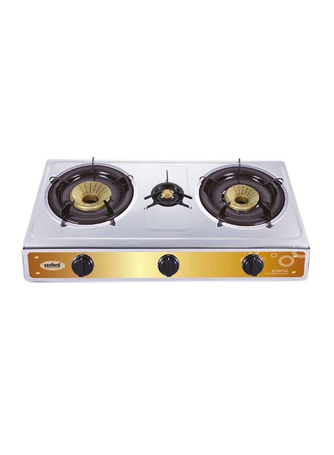 Stainless Steel Gas Stove 3 Burner SF5357GC B Silver