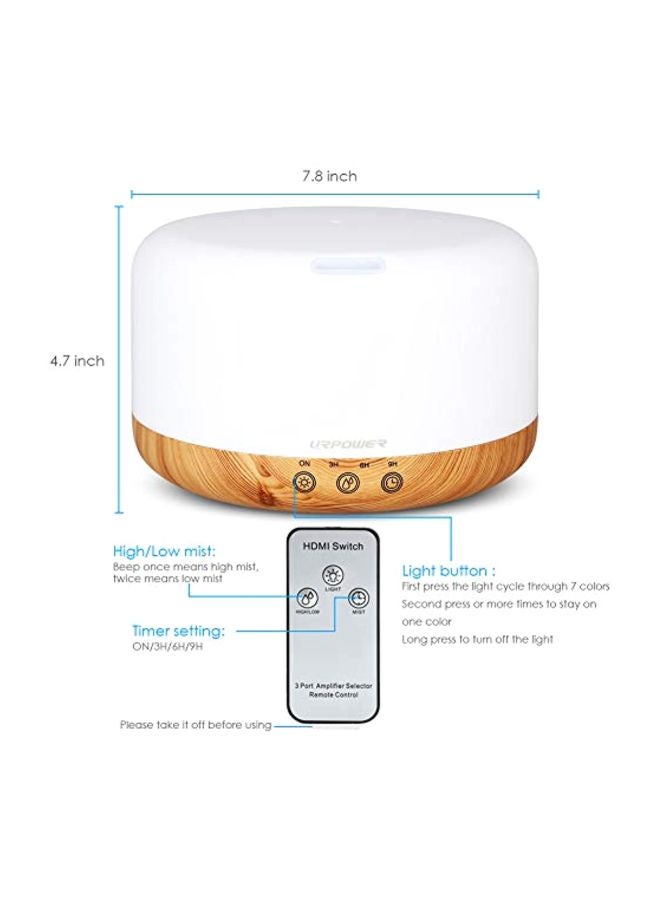 Remote Control Essential Oil Diffuser Brown/Blue