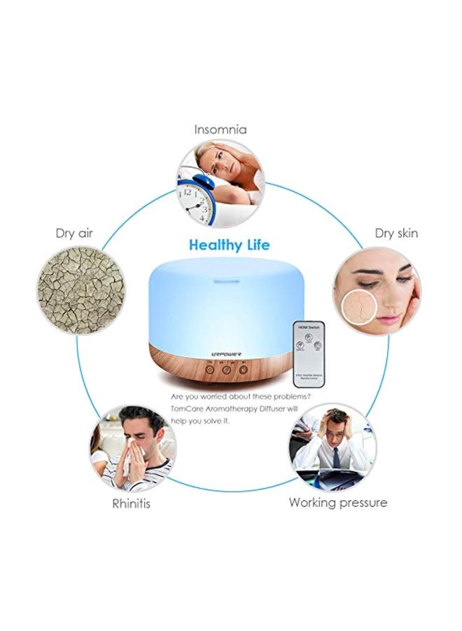 Remote Control Essential Oil Diffuser Brown/Blue