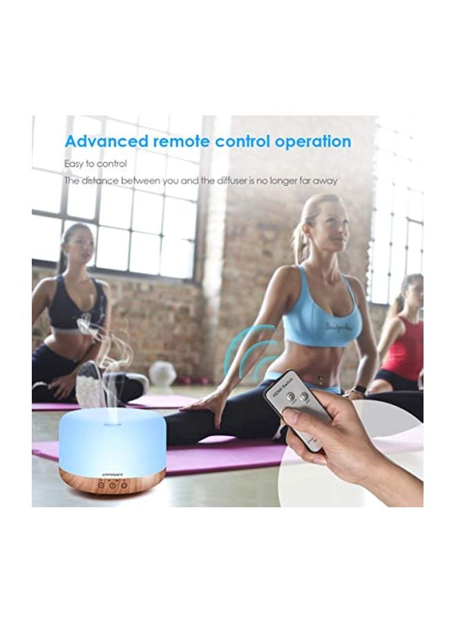 Remote Control Essential Oil Diffuser Brown/Blue