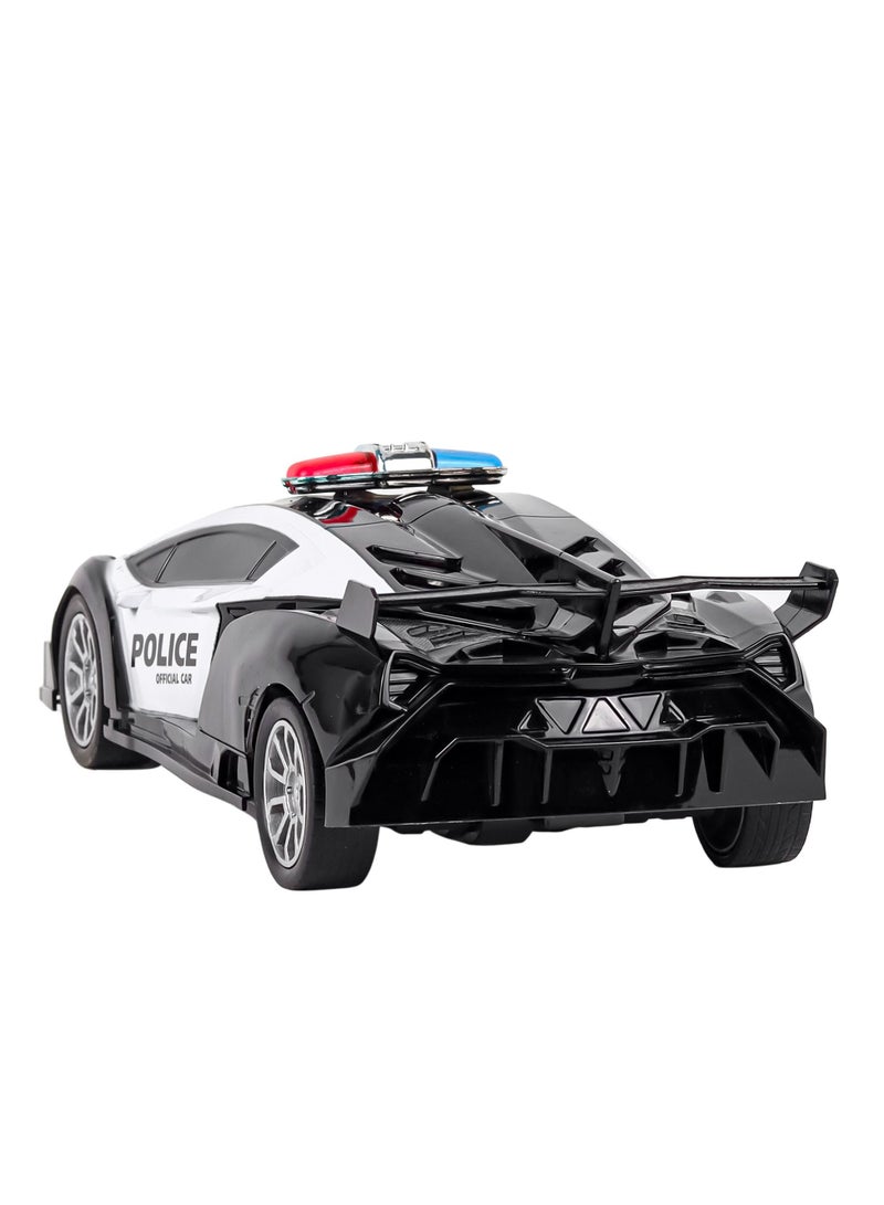 RC Remote Control Police Car Lamborghini Model Simulation with LED Lamp Light and Rechargeable Vehicle Toys for Kids