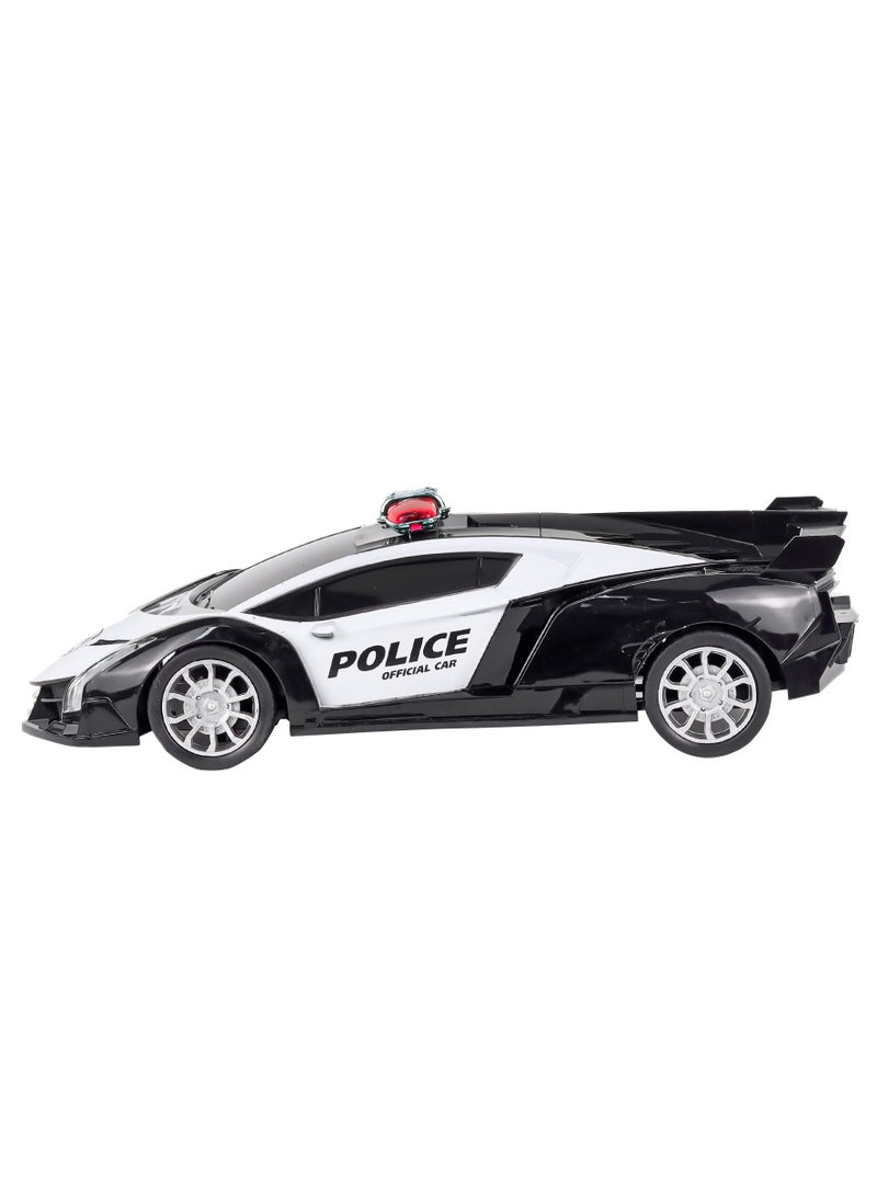 RC Remote Control Police Car Lamborghini Model Simulation with LED Lamp Light and Rechargeable Vehicle Toys for Kids